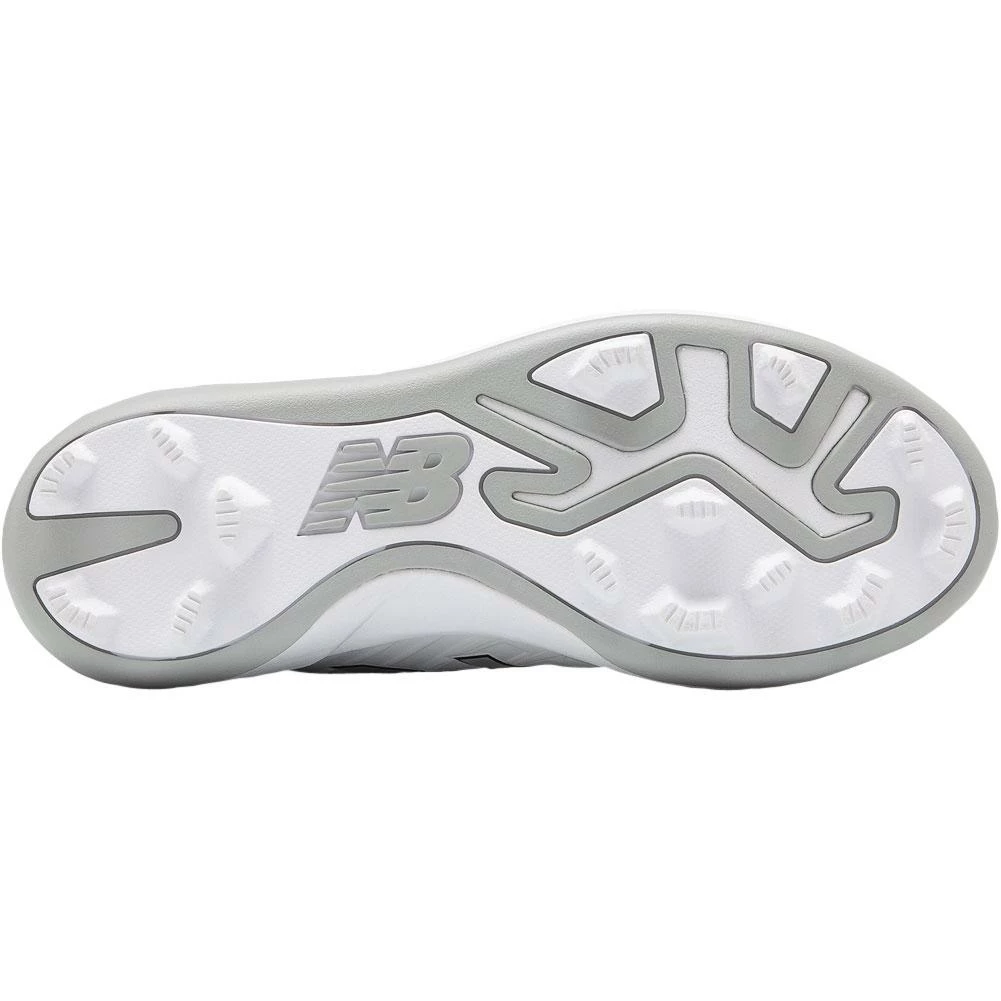 New Balance Youth J4040v5 Molded Baseball Cleats - White 5 New Balance Youth J4040v5 Molded Baseball Cleats - White - Image 3
